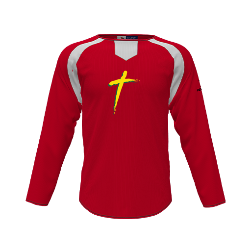 [CUS-DFW-PULL-FLC-CNK-LSL-RED-YS-LOGO2] Pullover (Youth S, Red, Logo 2)