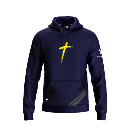 [FOLHSMNV-YXS-LOGO2] Decker Summit Hoodie (Youth XS, Navy, Logo 2)