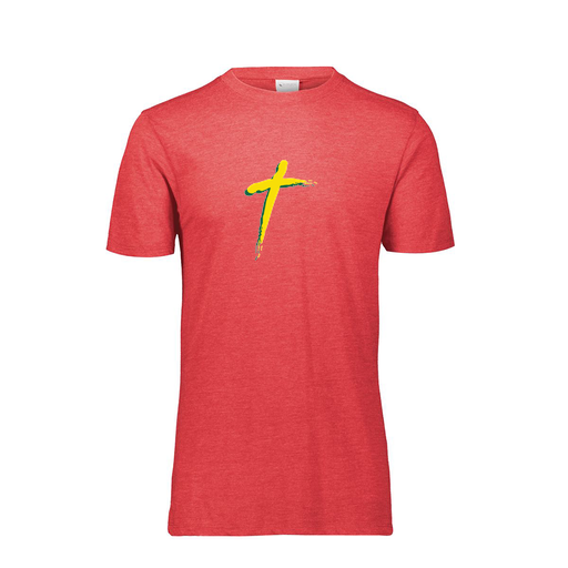 [FTSCUBRD-AS-LOGO2] Decker Men's Tri-Blend T-Shirt - Short Sleeve (Adult S, Red, Logo 2)