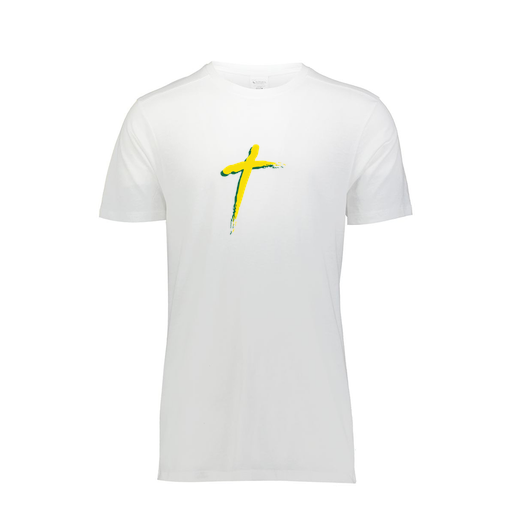 [FTSCUBWH-YS-LOGO2] Decker Youth Tri-Blend T-Shirt - Short Sleeve (Youth S, White, Logo 2)