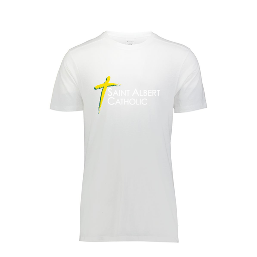 [FTSCUBWH-YS-LOGO3] Decker Youth Tri-Blend T-Shirt - Short Sleeve (Youth S, White, Logo 3)