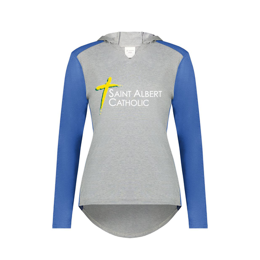 [6902.28V.XS-LOGO3] Ladies Vintage Hoodie (Female Adult XS, Royal, Logo 3)