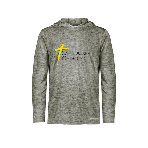 [FOLHCGGY-AS-LOGO1] Decker Men's Charge Hoodie (Adult S, Gray, Logo 1)