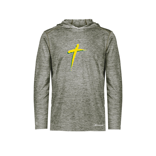 [FOLHCGGY-AS-LOGO2] Decker Men's Charge Hoodie (Adult S, Gray, Logo 2)