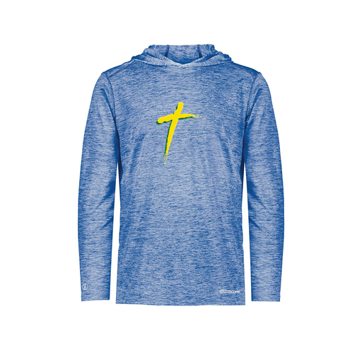 [FOLHCGRY-YS-LOGO2] Decker Youth Charge Hoodie (Youth S, Royal, Logo 2)