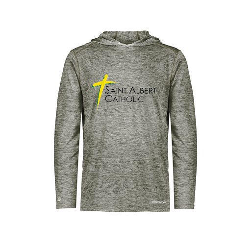 [FOLHCGGY-YS-LOGO1] Decker Youth Charge Hoodie (Youth S, Gray, Logo 1)