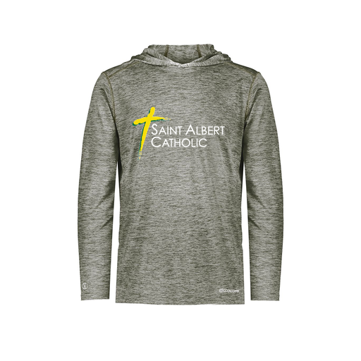 [FOLHCGGY-YS-LOGO3] Decker Youth Charge Hoodie (Youth S, Gray, Logo 3)