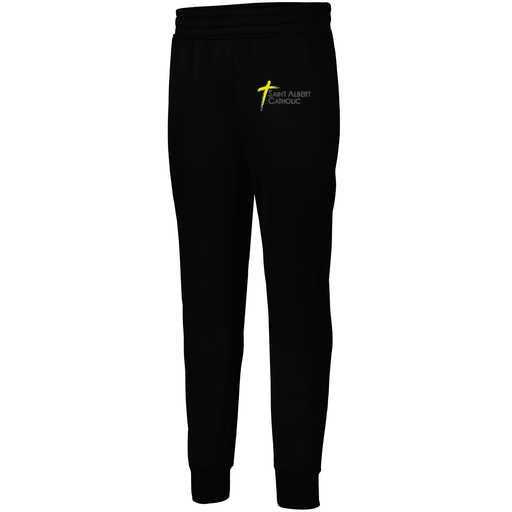 [5566.080.XS-LOGO1] Men's PERFORMANCE FLEECE JOGGER (Adult XS, Black, Logo 1)